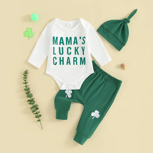Baby 3PC Lucky Outfit With Hat