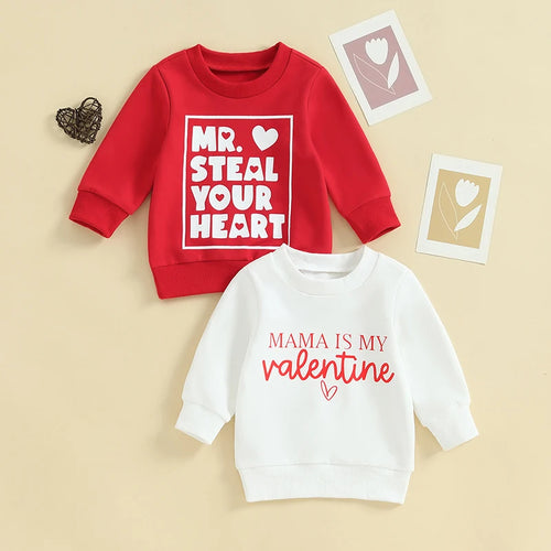 Toddler Baby Girl Boy Valentine's Day Sweatshirt