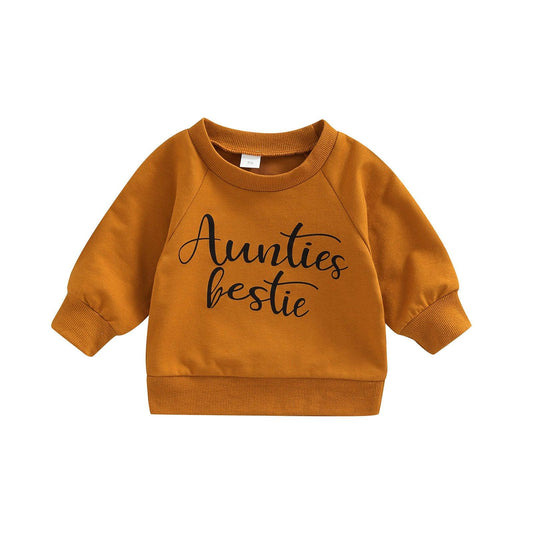 Aunties Bestie Sweatshirt Top - Shop Baby Boutiques 