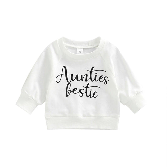 Aunties Bestie Sweatshirt Top - Shop Baby Boutiques 