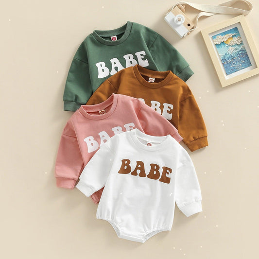 Babe Oversized Romper - Shop Baby Boutiques 