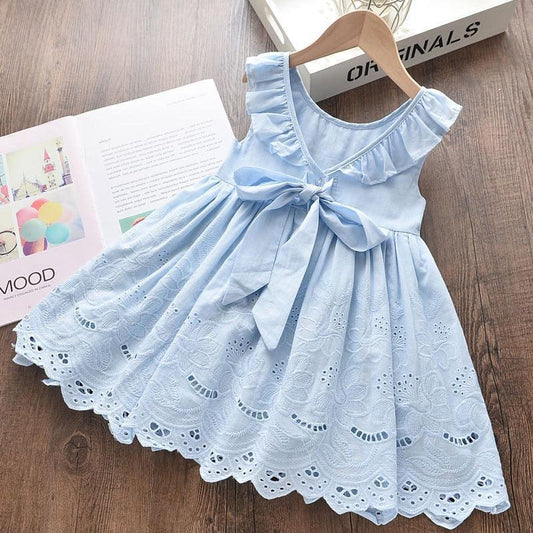 Baby Doll Eyelet Ruffle Dress - Shop Baby Boutiques 