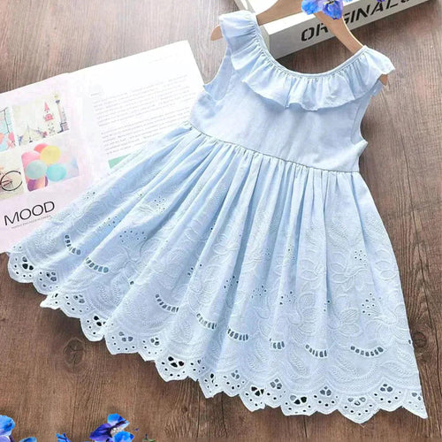Baby Doll Eyelet Ruffle Dress - Shop Baby Boutiques 