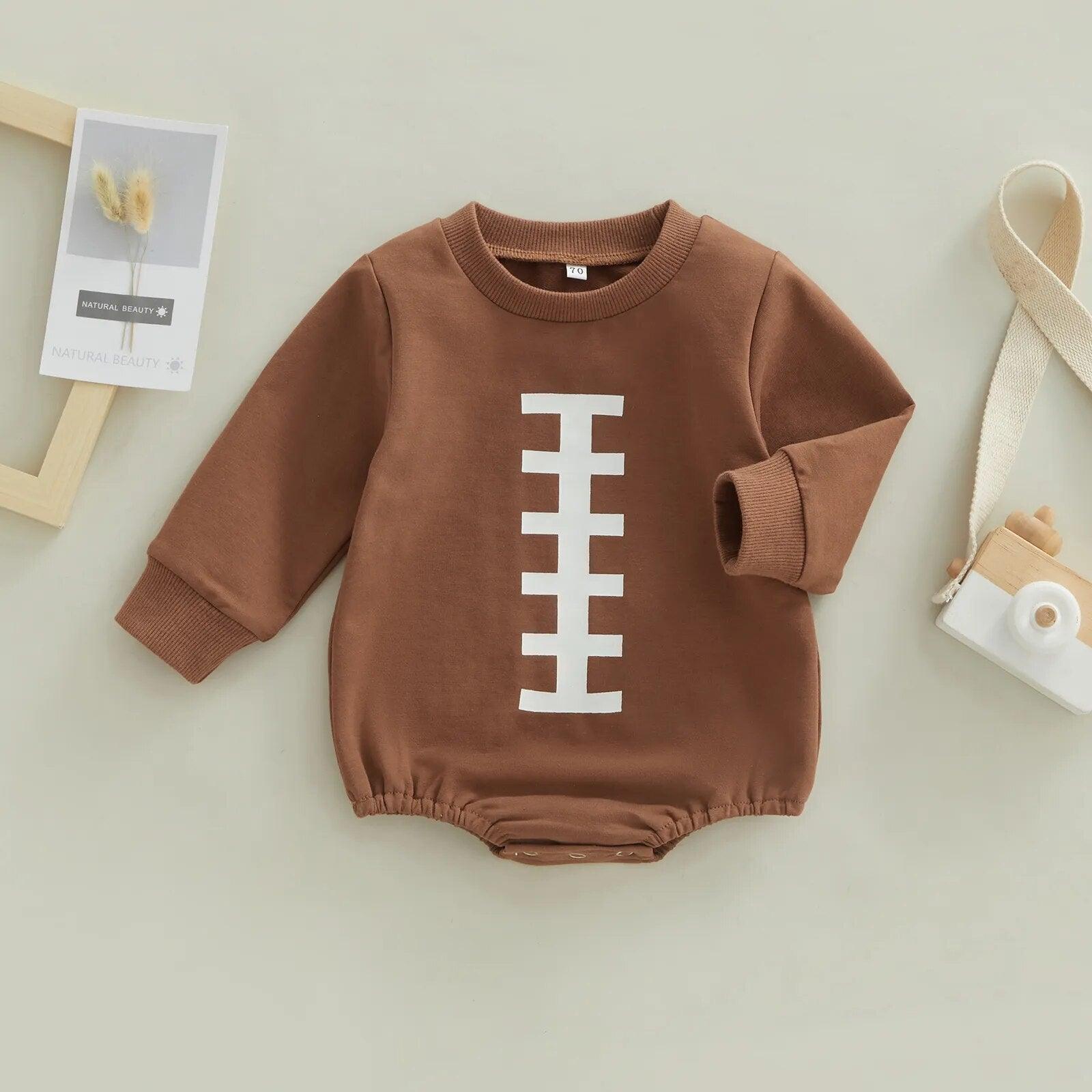 Baby Football Romper - Shop Baby Boutiques 