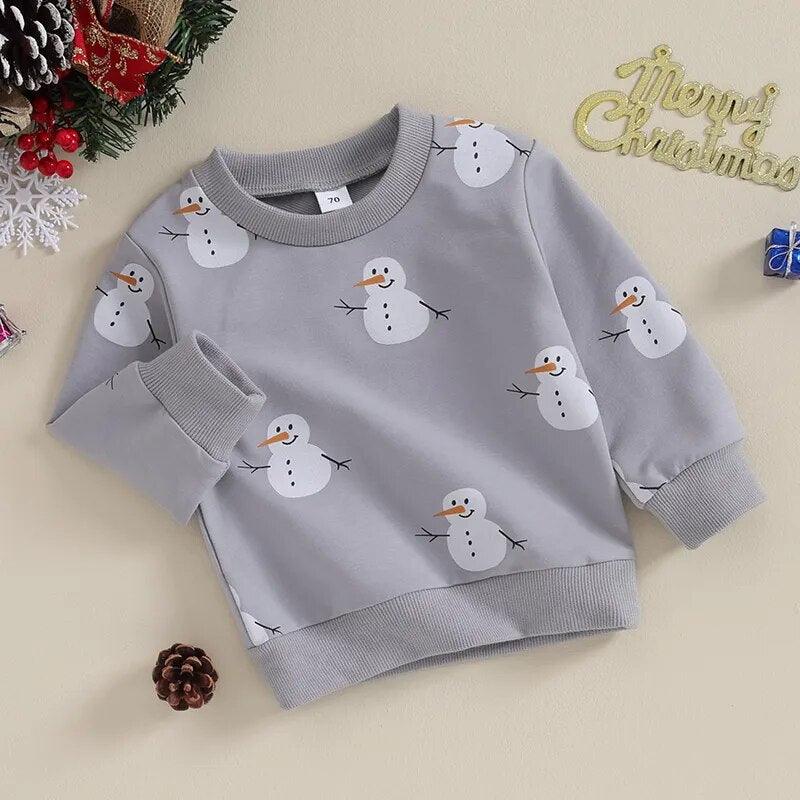 Baby Toddler Snowman Sweatshirt - Shop Baby Boutiques 