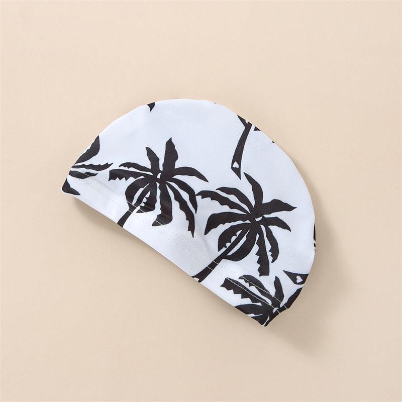 Boys Coconut Tree Swimsuit With Hat - Shop Baby Boutiques 