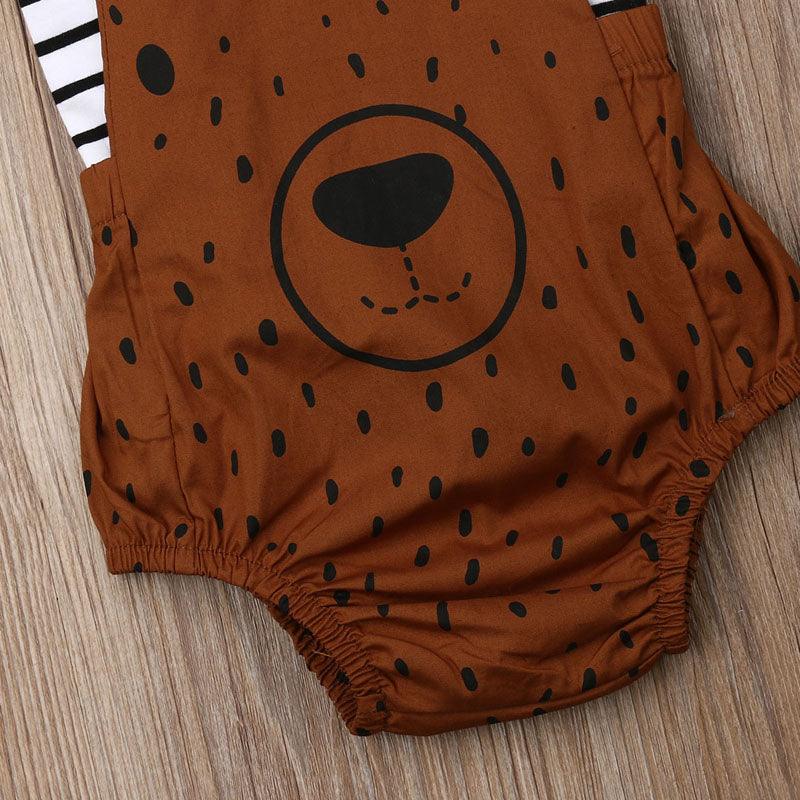 Cute Bear Overalls Outfit-Shop Baby Boutiques