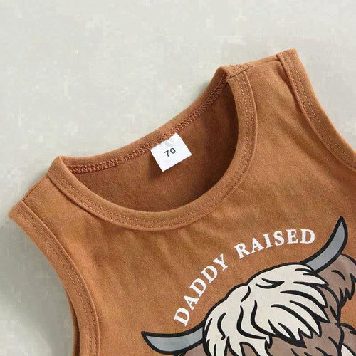 Daddy Raised Me To Take No Bull Set - Shop Baby Boutiques 