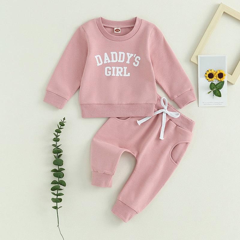 Daddy's Girl Sweatpant Outfit - Shop Baby Boutiques 