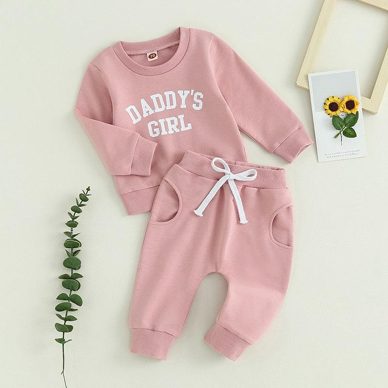 Daddy's Girl Sweatpant Outfit-Shop Baby Boutiques