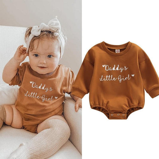 Daddy's Little Girl Romper - Shop Baby Boutiques 