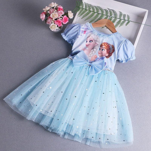Elsa Frozen Princess Dress With Cape - Shop Baby Boutiques 