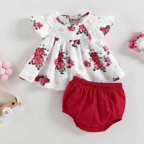 Floral Toddler Short Set-Shop Baby Boutiques