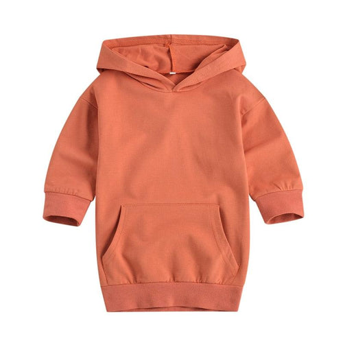 Girls Fall Hoodie Dress - Shop Baby Boutiques 