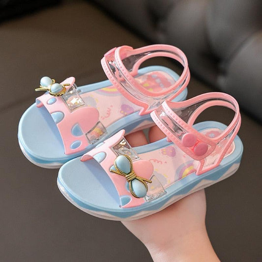 Girls Flower Summer Sandals - Shop Baby Boutiques 