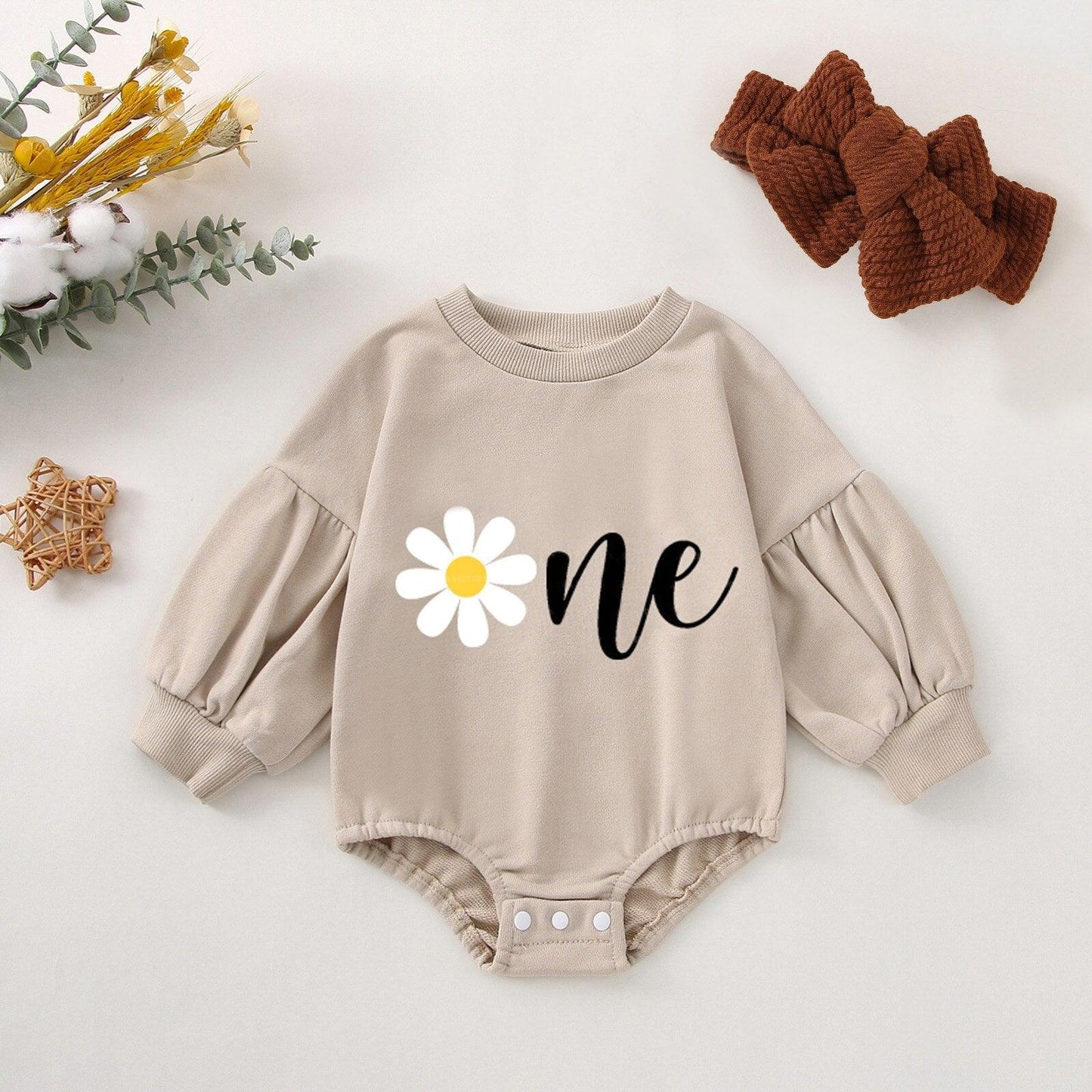 Girls Retro Daisy First Birthday Outfit-Shop Baby Boutiques
