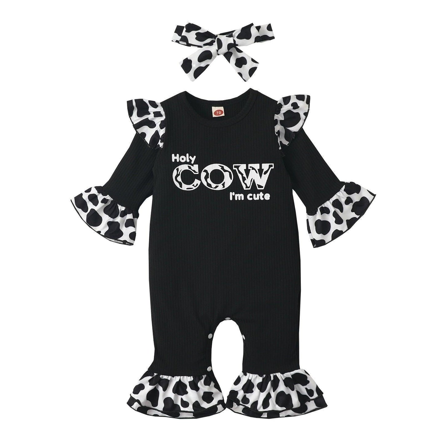 Holy Cow I'm Cute 2 PC Romper - Shop Baby Boutiques 
