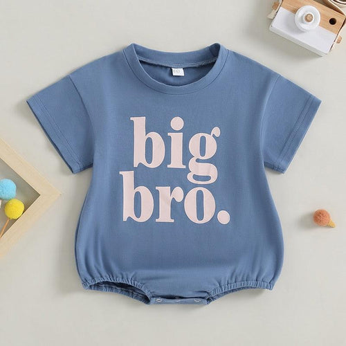 Little Big Bro Little Big Sis Oversized Romper - Shop Baby Boutiques 
