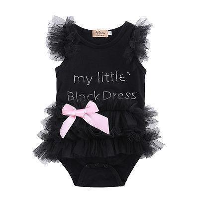 Little Black Dress Romper - Shop Baby Boutiques 