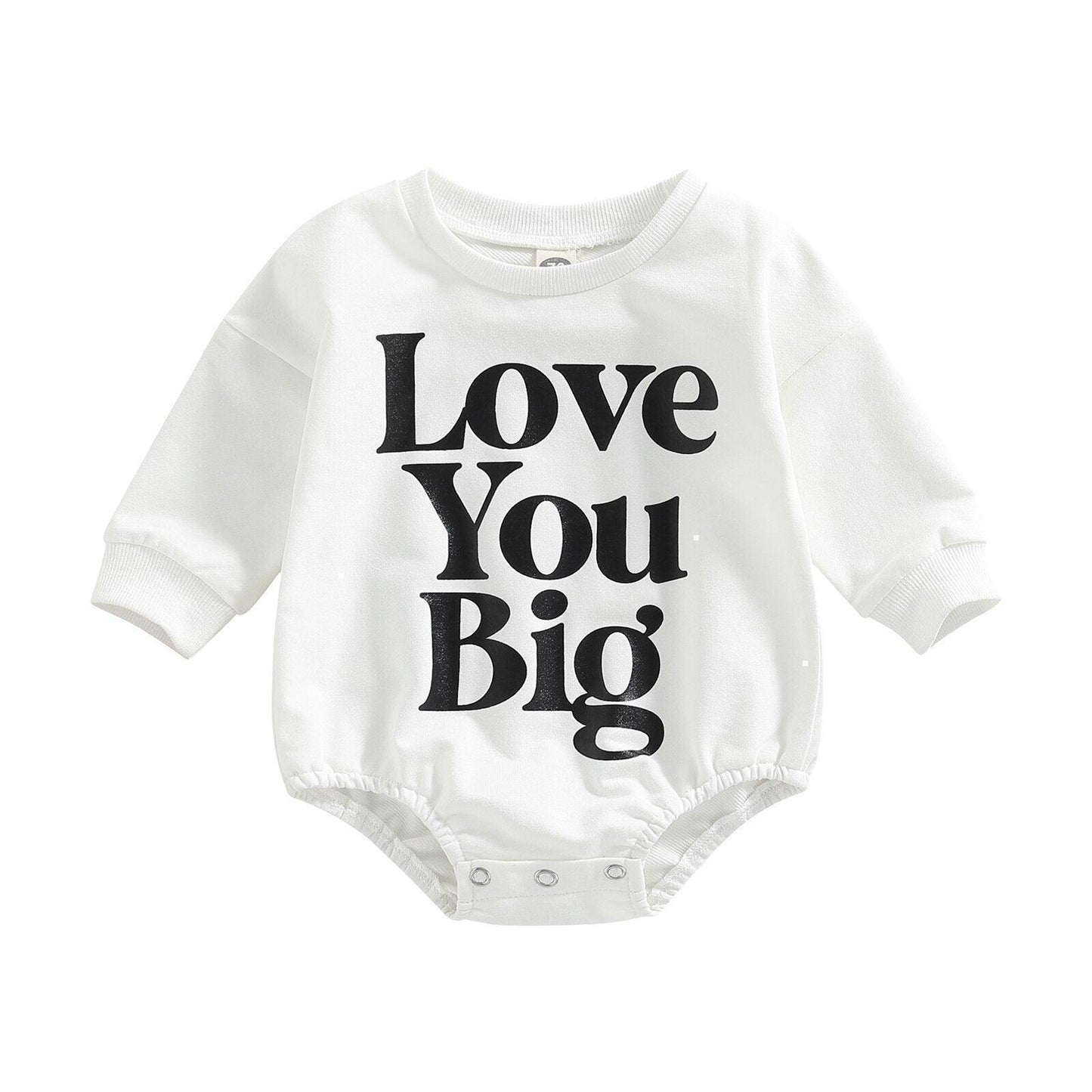 Love You Big Oversized Romper - Shop Baby Boutiques 