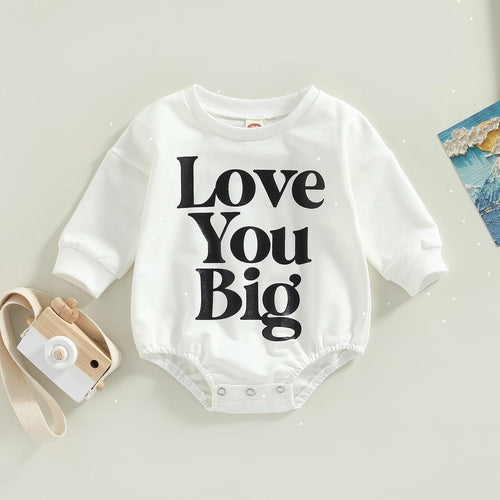 Love You Big Oversized Romper - Shop Baby Boutiques 