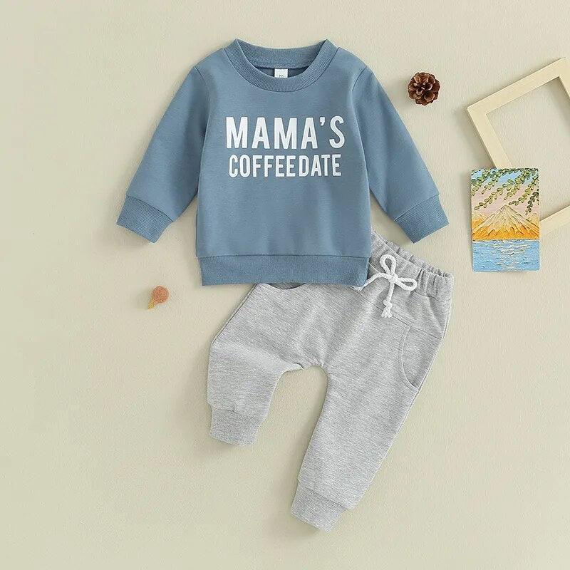 Mama's Coffee Date Jogger Set - Shop Baby Boutiques 