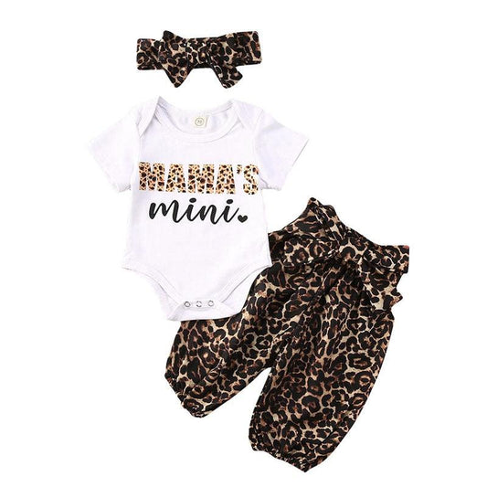 Mama's Mini Romper Set With Headband - Shop Baby Boutiques 