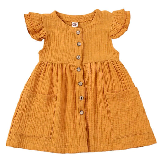 Muslin Ruffled Summer Dress-Shop Baby Boutiques