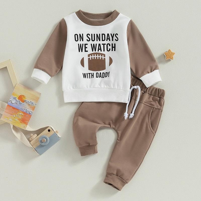 On Sundays We Watch Football Outfit - Shop Baby Boutiques 