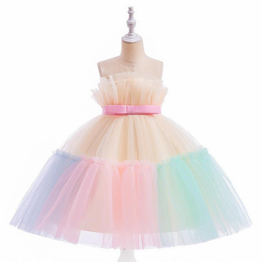 Pastel Belted Tutu Dress-Shop Baby Boutiques