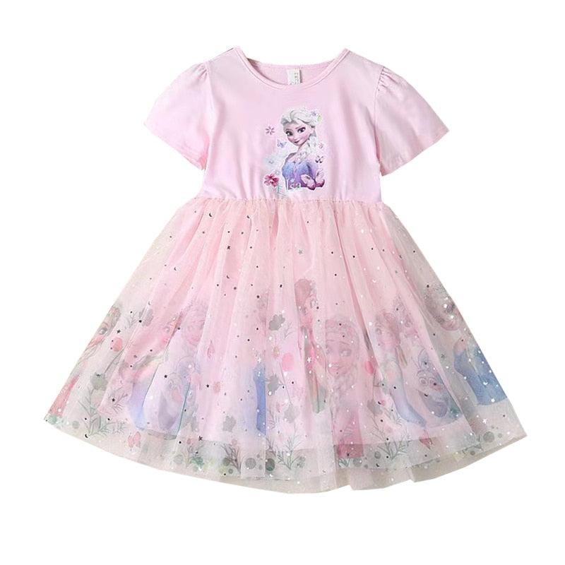Pink Sparkle Tulle Frozen Elsa Dress - Shop Baby Boutiques 