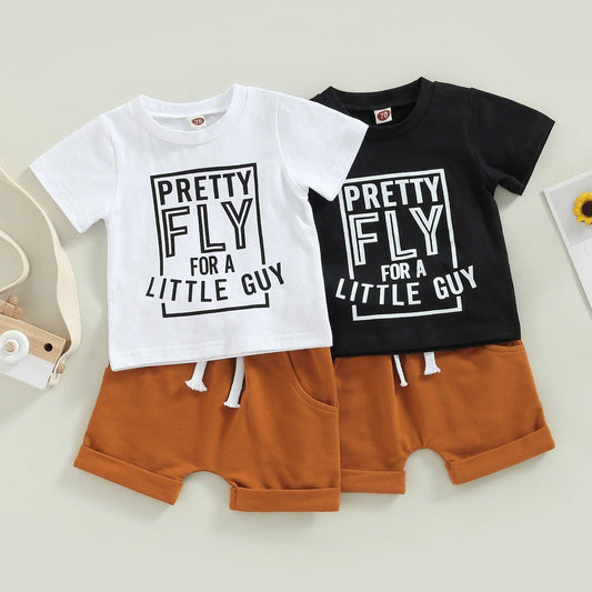 Pretty Fly for a Little Guy T-shirt & Shorts - Shop Baby Boutiques 