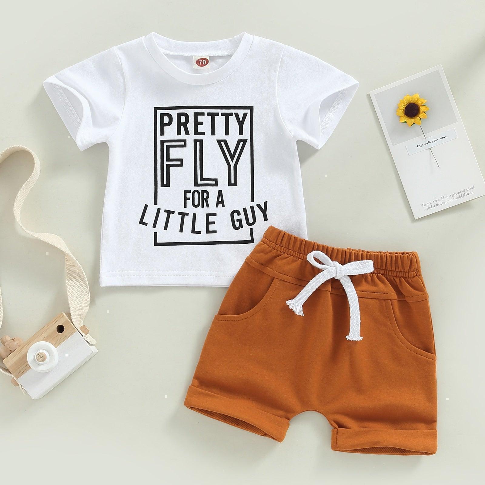 Pretty Fly for a Little Guy T-shirt & Shorts - Shop Baby Boutiques 