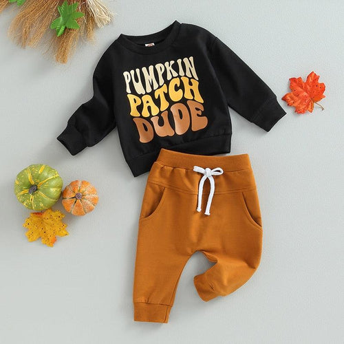 Pumpkin Patch Dude Toddler Set - Shop Baby Boutiques 