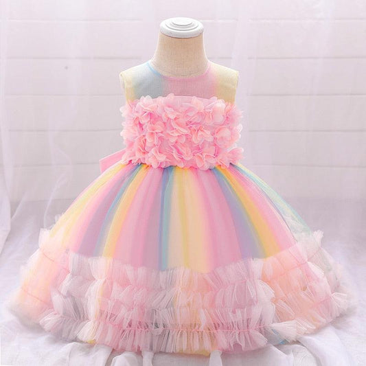 Rainbow Tulle Dress-Shop Baby Boutiques
