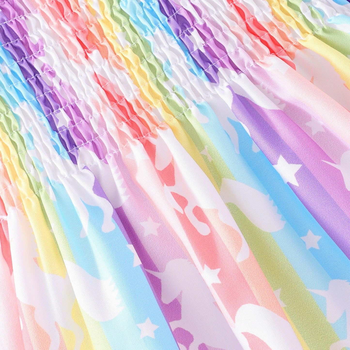 Sleeveless Smocked Rainbow Dress - Shop Baby Boutiques 