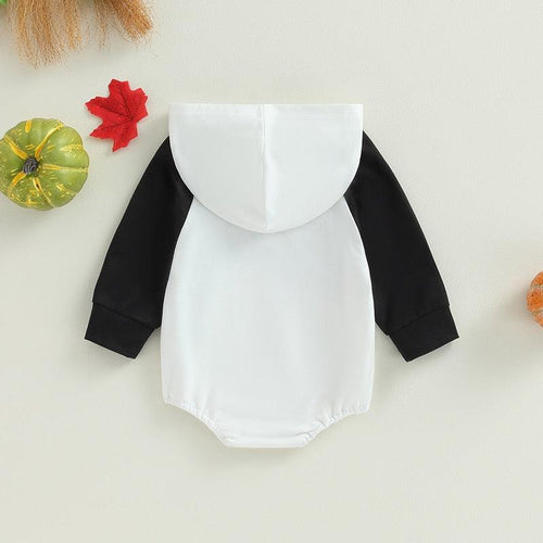 Spooky Babe Long Sleeve Hoodie Romper-Shop Baby Boutiques