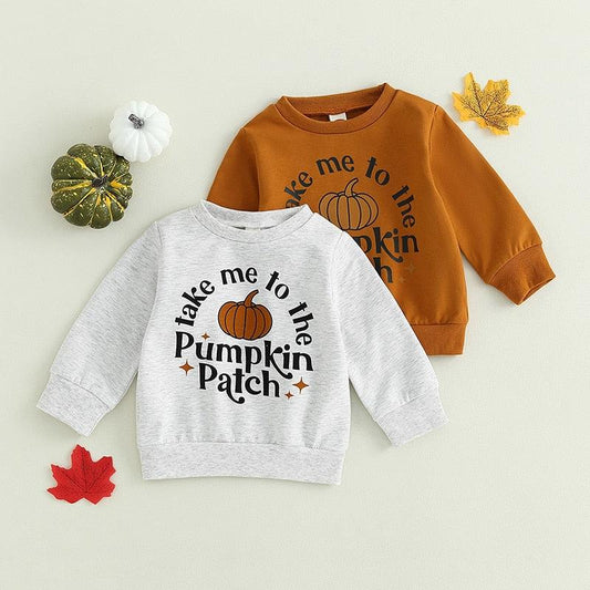 Take Me to the Pumpkin Patch Sweatshirt-Shop Baby Boutiques