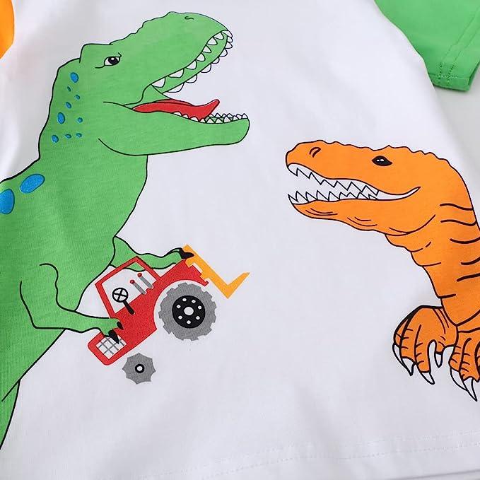 Toddler Boys Dinosaur Shirt Shorts Set-Shop Baby Boutiques