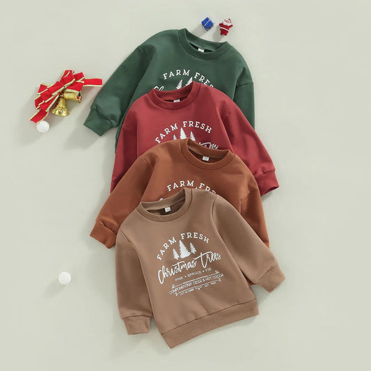 Toddler Christmas Trees Sweatshirts - Shop Baby Boutiques 