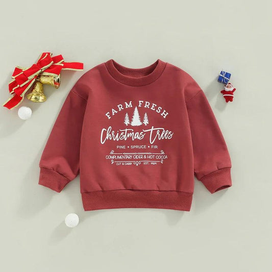Toddler Christmas Trees Sweatshirts - Shop Baby Boutiques 