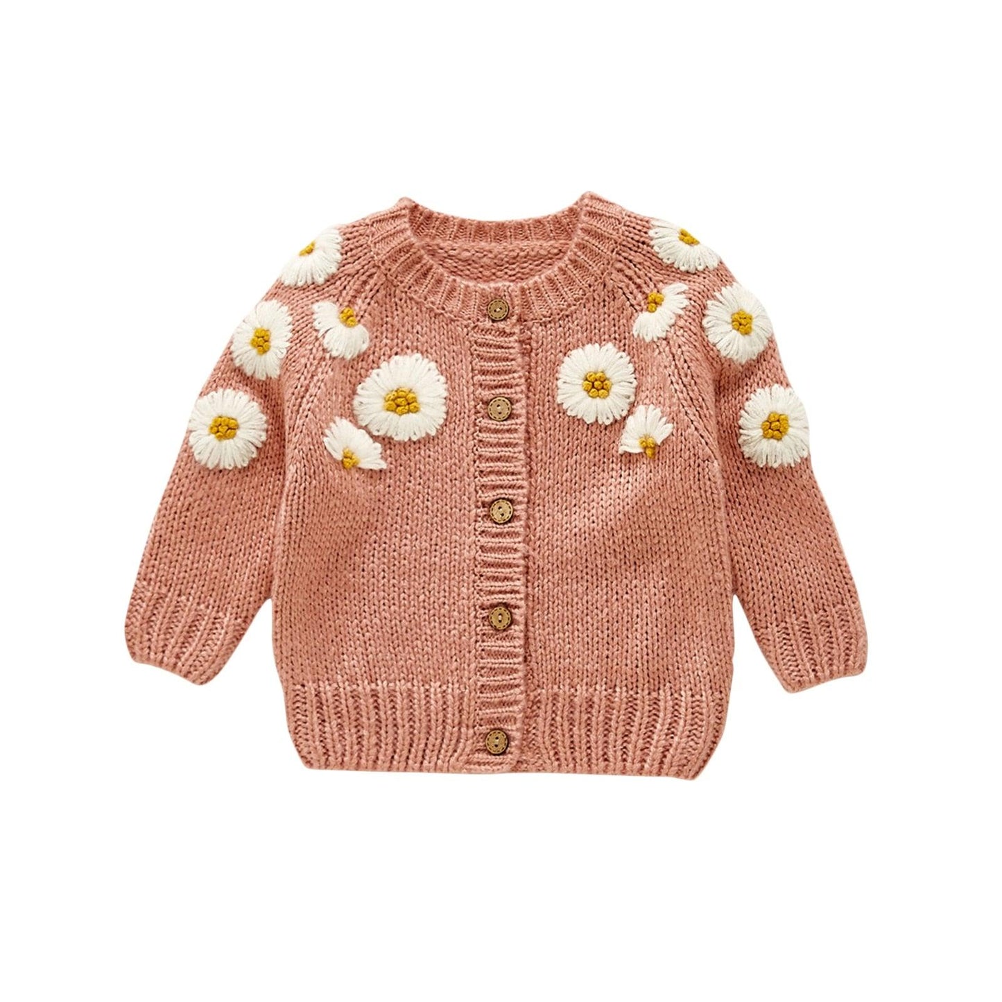 Toddler Daisy Knit Cardigan-Shop Baby Boutiques