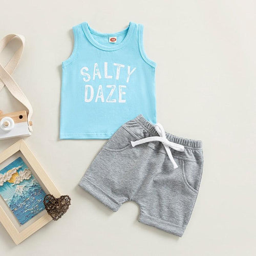 Toddler Unisex Salty Daze Short Set-Shop Baby Boutiques