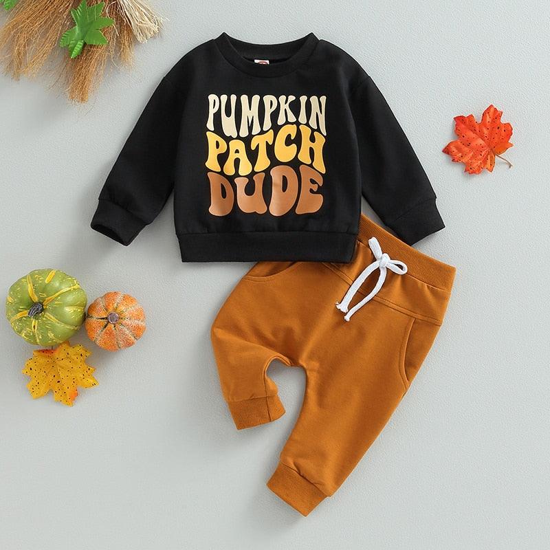 Pumpkin Patch Dude Toddler Set - Shop Baby Boutiques 